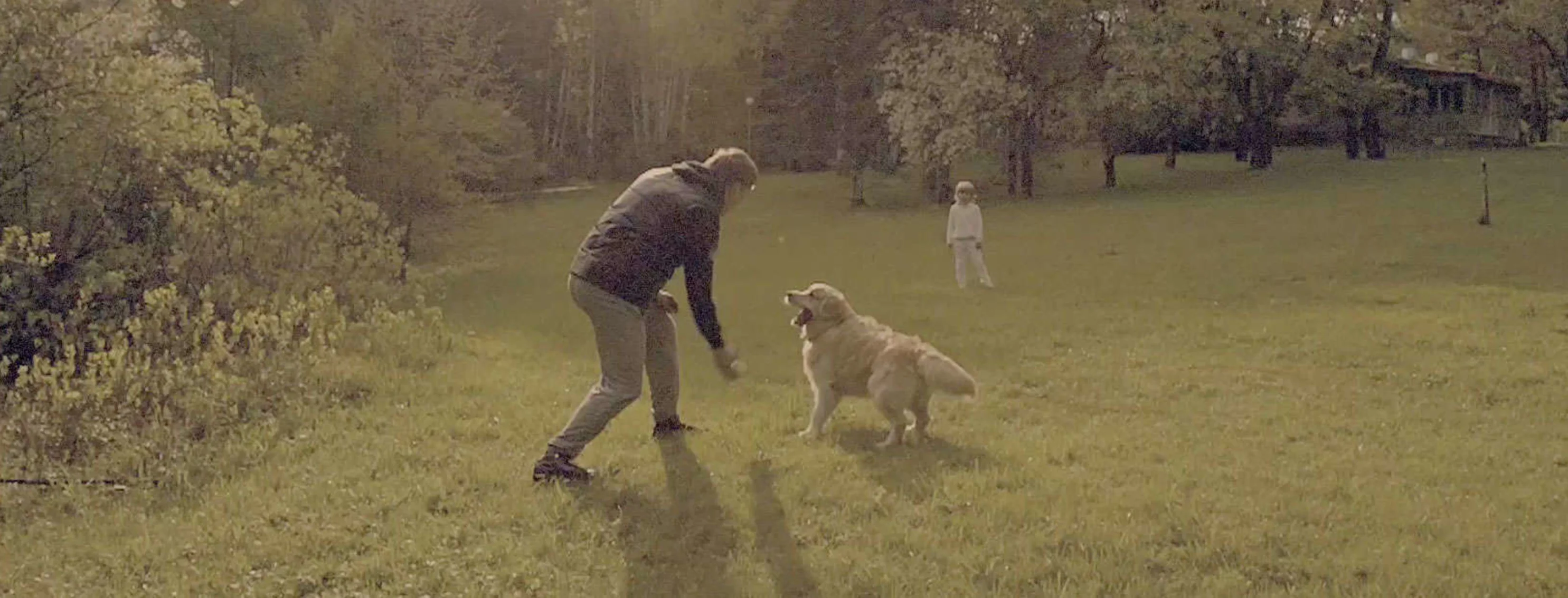 Dad Playing Fetch